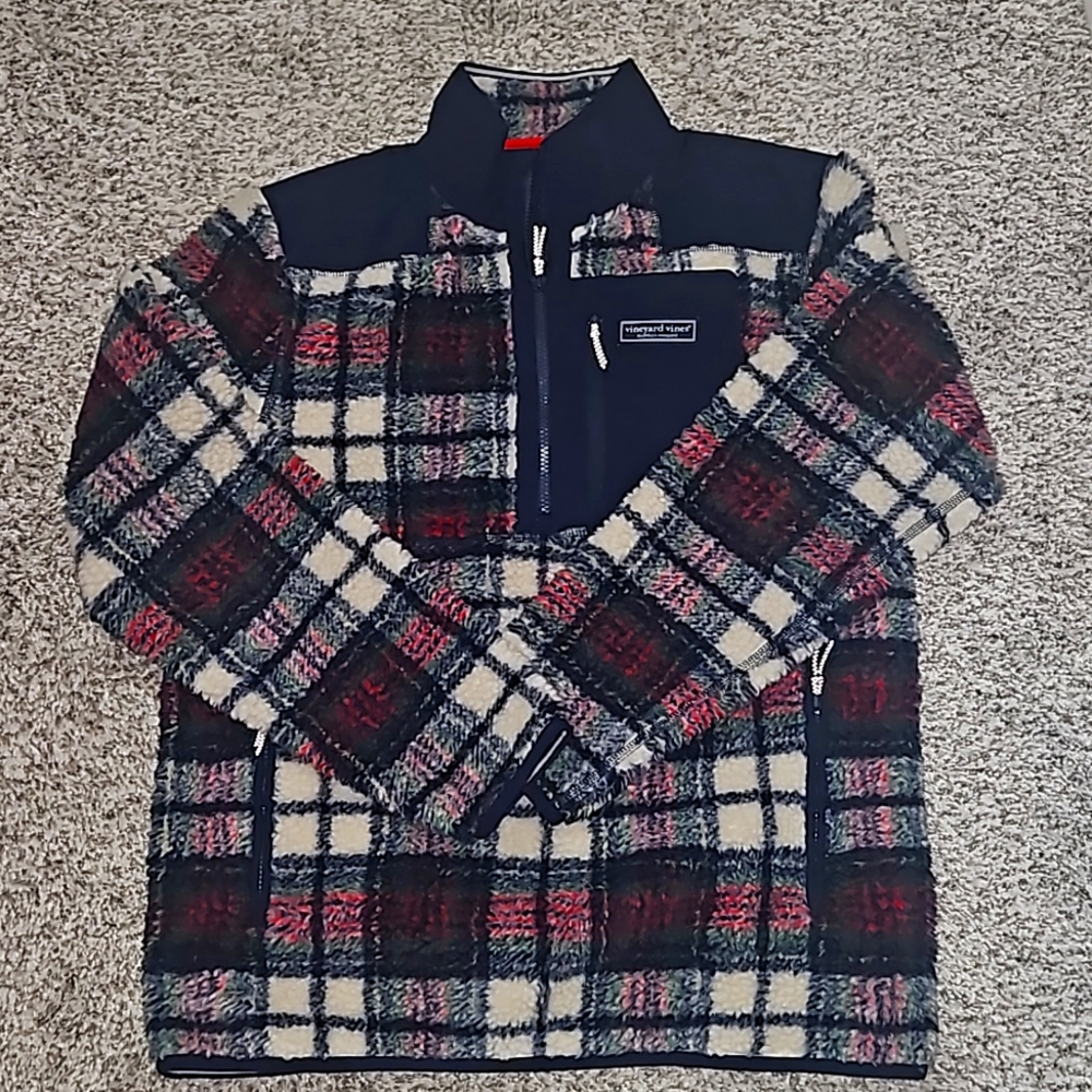 Vineyard Vines sherpa half zip medium
